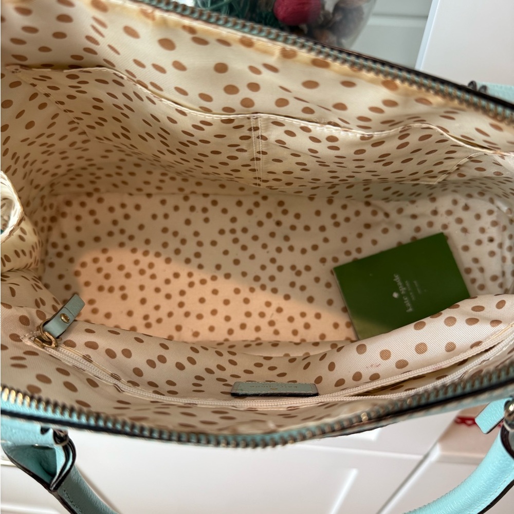 Kate Spade Robin’s Egg Blue Satchel Bag - Picture 3 of 5